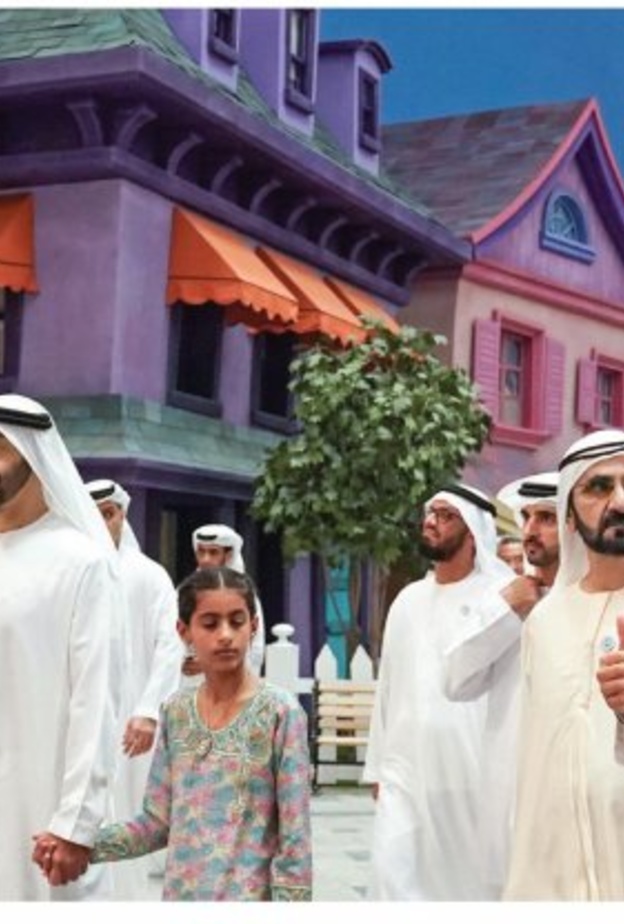 محمد بن راشد ومحمد بن زايد يفتتحان "وارنر براذرز" اكبر المدن الترفيهية المغلقة عالميا