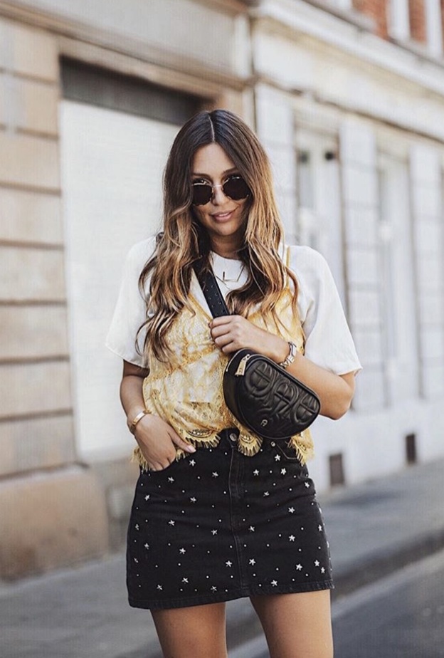 حقيبة الخصر على الكتف بستايل شبابي دارج