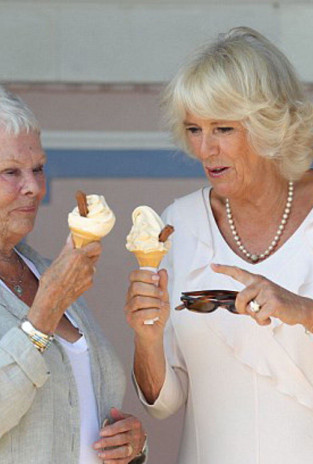 صورة طريفة لكاميلا دوقة كورنوال بوجه ملوث بالأيس كريم