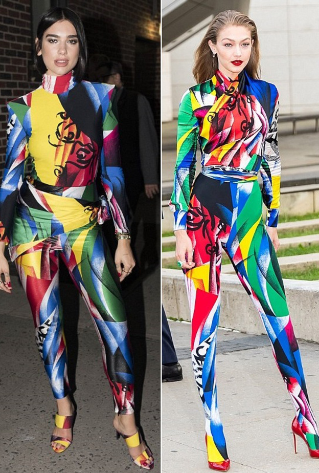  دوا ليبا وجيجي حديد تتنافسان... من ارتدى هذا الجمبسوت بطريقة أجمل؟