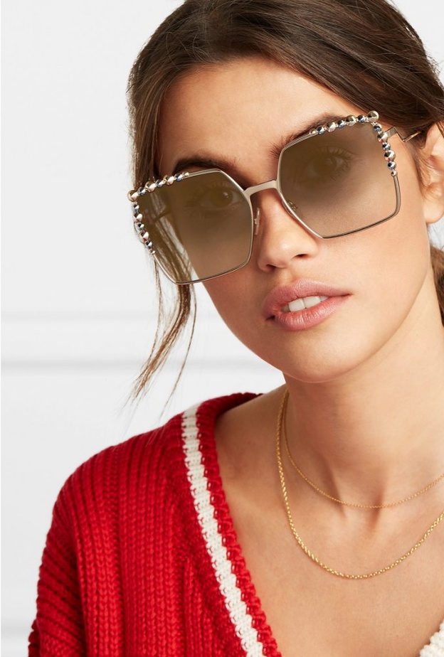 Gucci نظارات بإطار مربع من