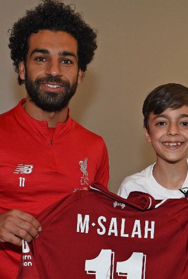 محمد صلاح يحقق أمنية طفل سوري