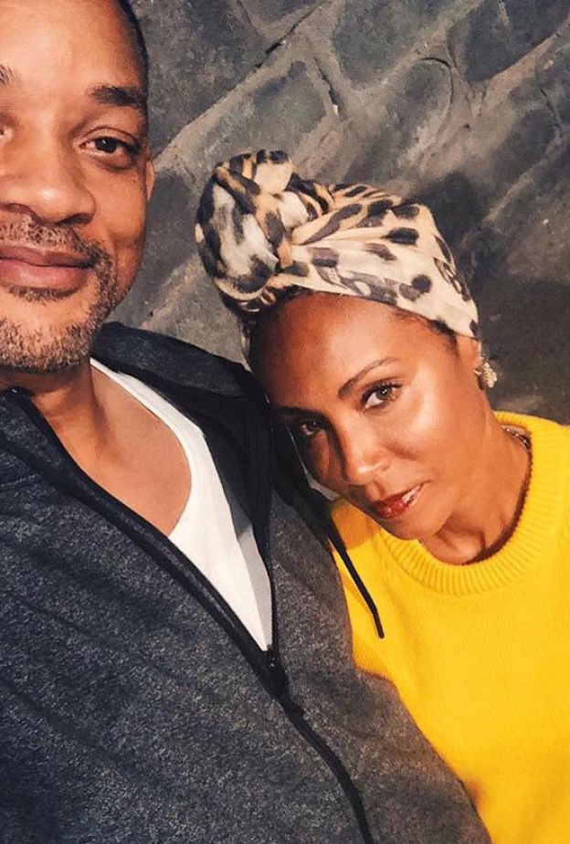 ويل سميث مع زوجته جادا اللذان يتمان مع بعضهما هذا العام أكثر من نصف عمريهما!