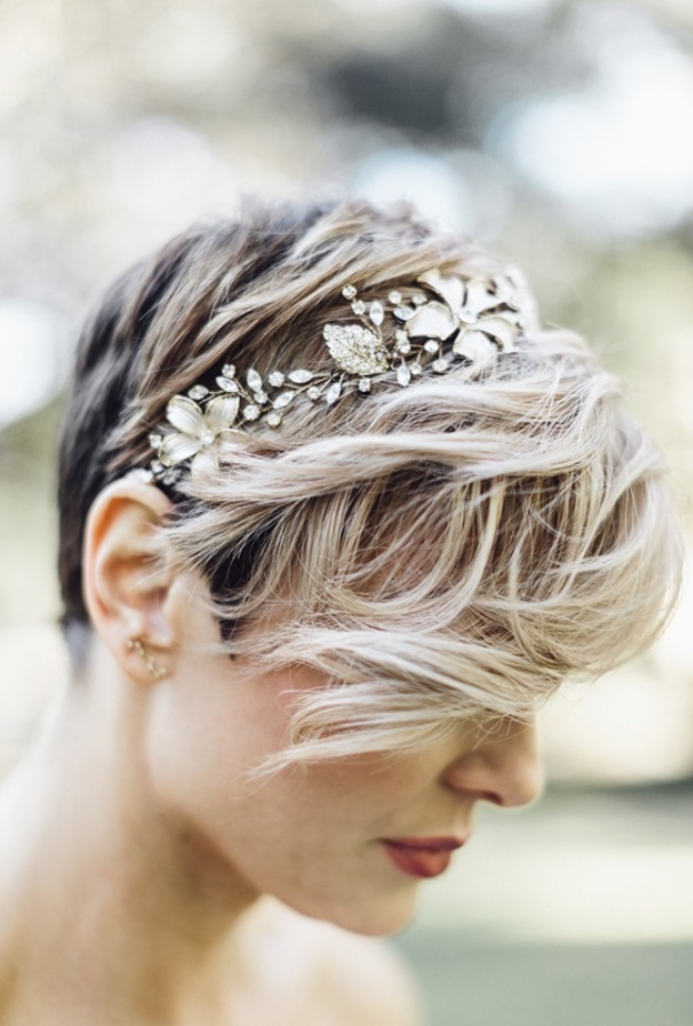 تسريحة شعر قصير لعرايس 2018