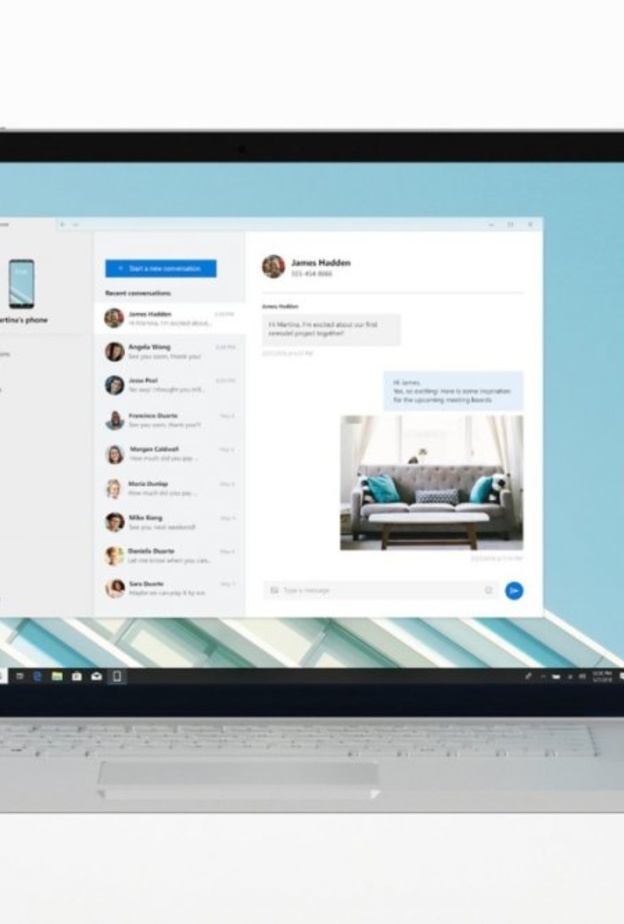 يتيح التطبيق مشاركة الملفات و الصور و الرسائل على هاتفك الى حاسبك الشخصي الذي يعمل بنظام ويندوز 10