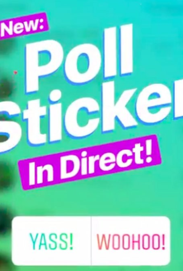 إنستقرام تتيح ارسال ملصق الاستفتاء عبر الرسائل الخاصة