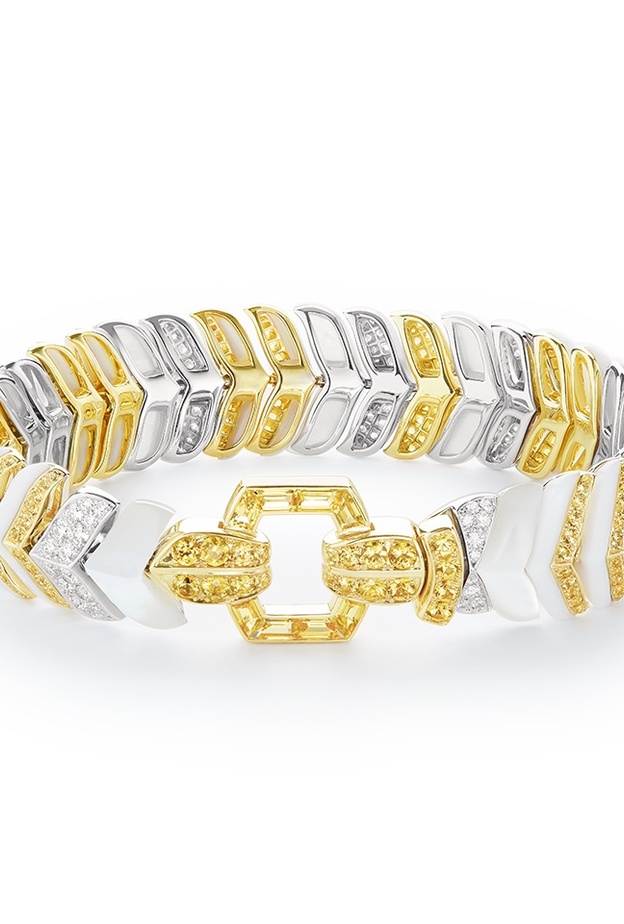  أسوارة كارتييه من الذهب الأبيض والوردي والأصفر