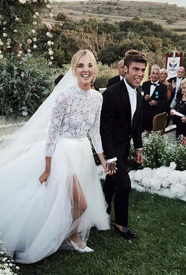 من حفل الزفاف الفخم لمصممة الأزياء كيارا فيرانيي