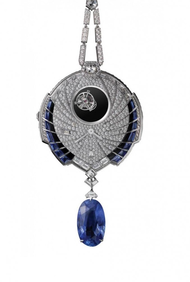 ساعة كارتييه بالياقوت والماس