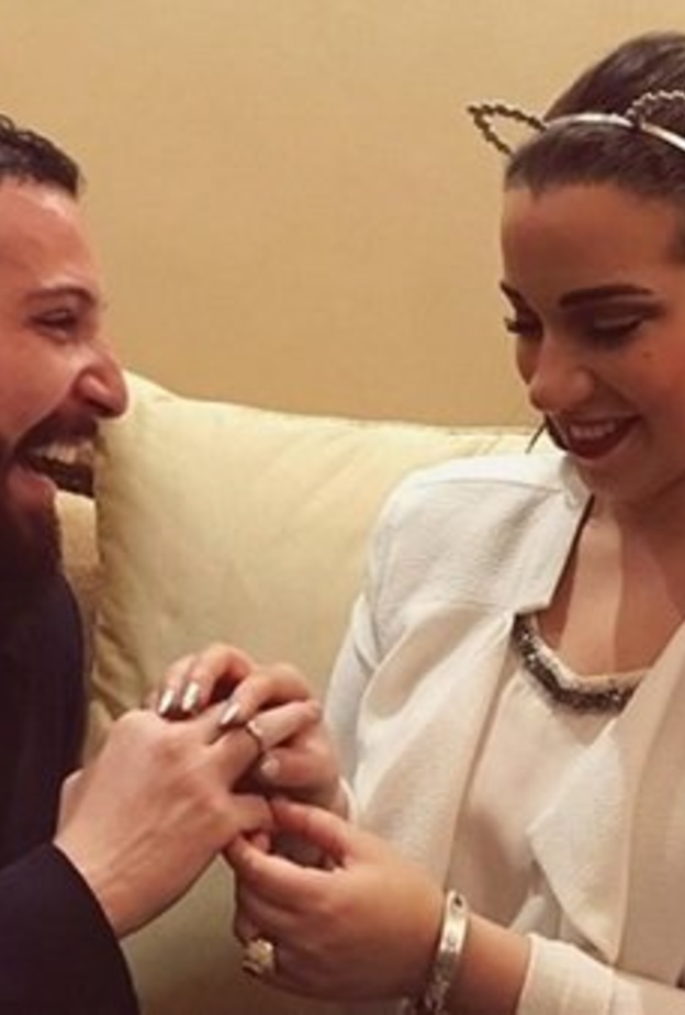 اسما شريف منير وزوجها محمود حجازي