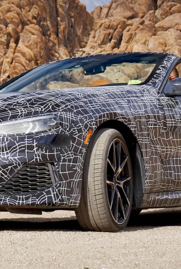 اختبارات قاسية تجريها سيارة بي ام دبليو المكشوفه الفئة الثامنة