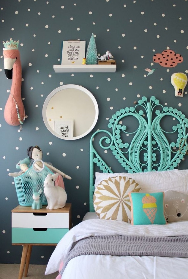 ورق جدران لغرف الأطفال بألوان الرصاصي