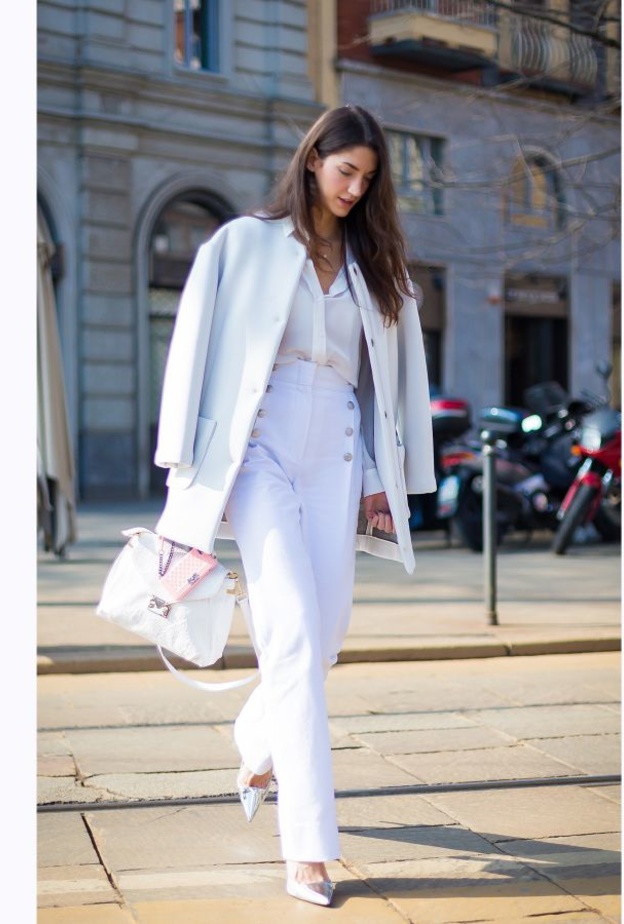 اختاري الأبيض لاطلالاتك هذا الخريف