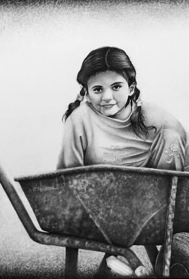 من لوحات الفنانة التشكيليه سلمى الأحمري