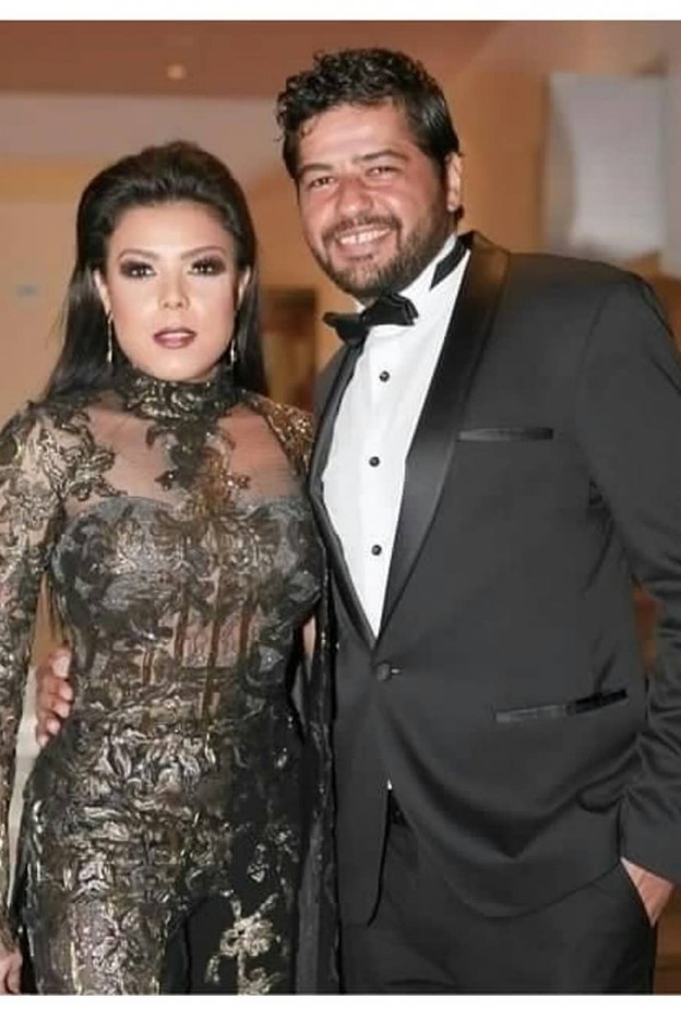 ناهد السباعي وزوجها