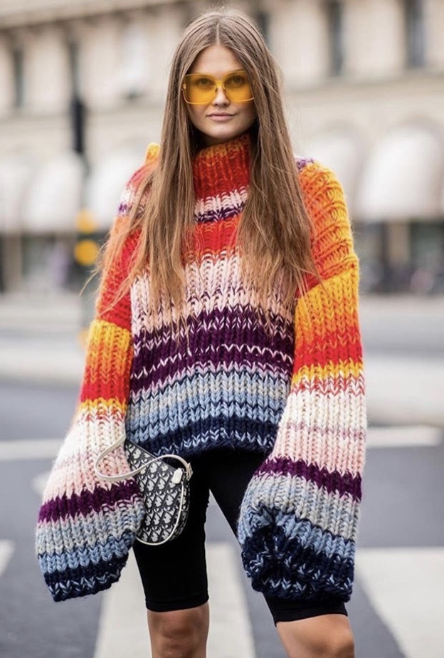 صيحة الكنزة الشتوية بأكمام طويلة للغاية