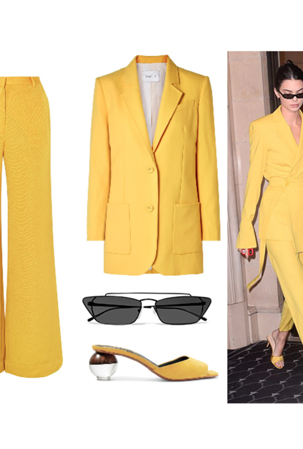  ستايل شبابي بالأصفر على طريقة كيندل جينر