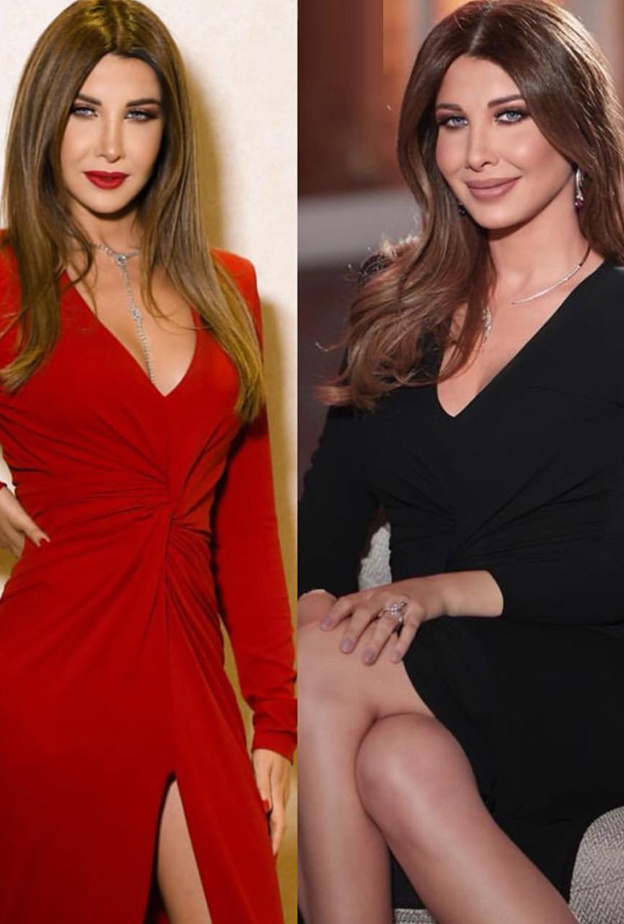  بأي فستان أحببت نانسي عجرم الأحمر أو الأسود