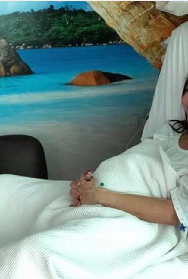 ليلى إسكندر في المستشفى