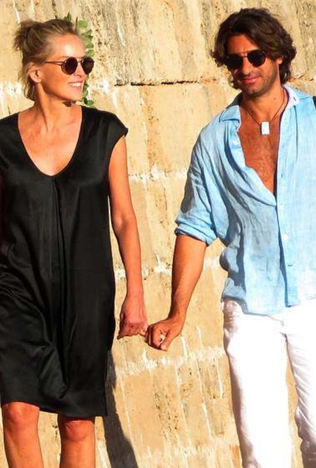 شارون ستون وحبيبها الجديد