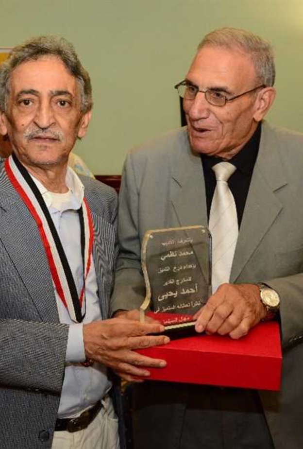 المخرج أحمد يحيى من تكريمه في مهرجان الإسكندرية 