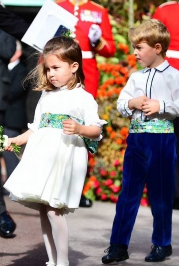 الامير جورج لعب دور مرافق العروس في زفاف يوجيني