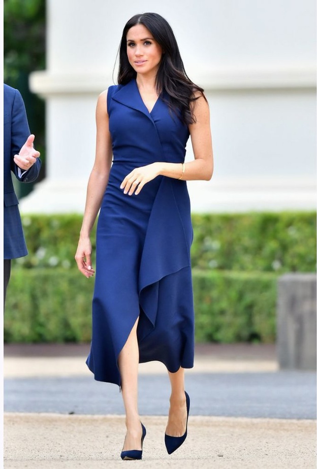 مرّة جديدة خطفت دوقة ساسكس ميغان ماركل الأنظار بأناقتها