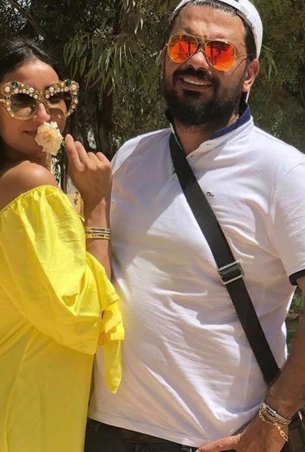 دنيا بطمة وزوجها