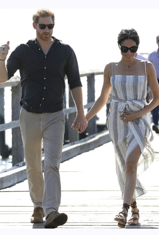 فساتين كاجوال تظهر حمل ميغان ماركل.