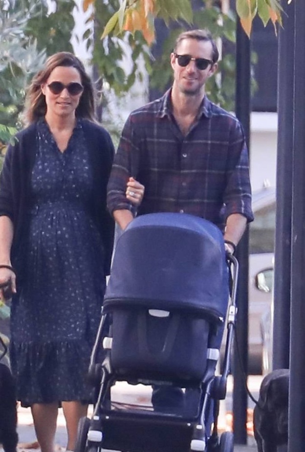  الظهور الأول لبيبا ميدلتون بصحبة طفلها الأول