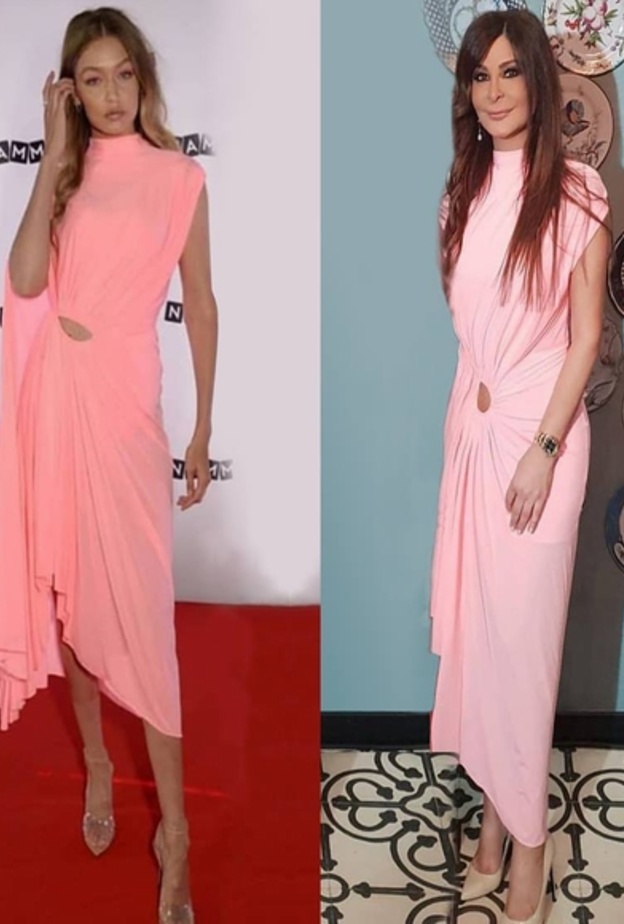 اليسا بفستان حريري زهري بمناسبة عيد ميلادها