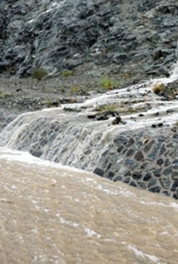 جانب من الأمطار التي هطلت اليوم على الفجيرة