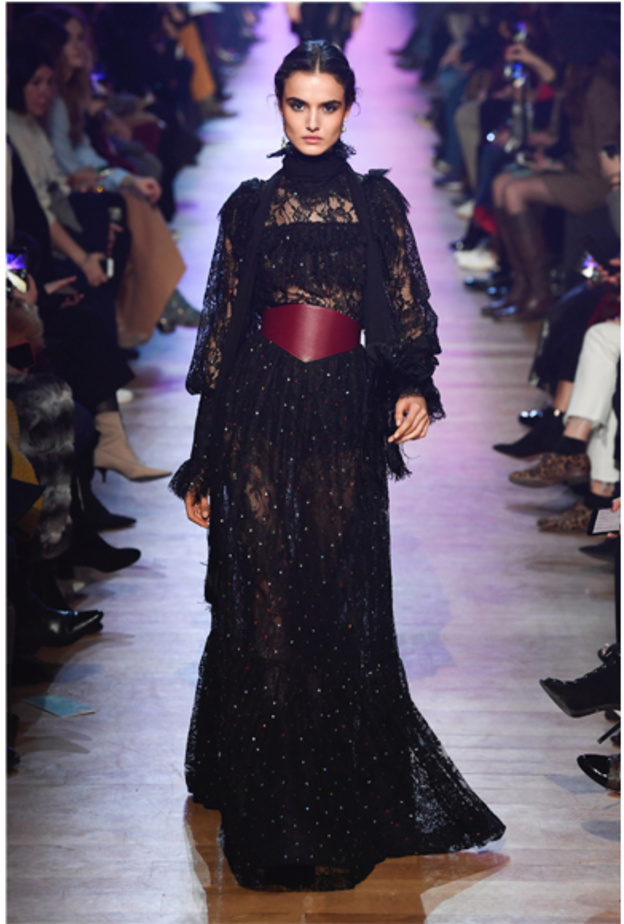 Chanel فستان سهرة من الدانتيل من