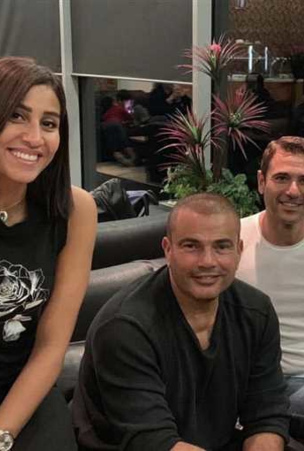 عمرو  دياب ودينا الشربيني واحمد عز 