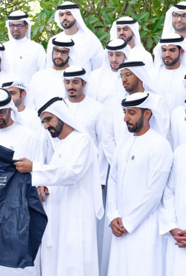  الشيخ محمد بن راشد آل مكتوم برفقة الشيخ محمد بن زايد آل نهيان