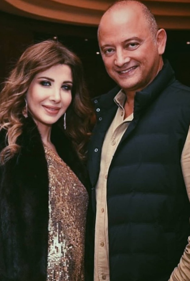 نانسي عجرم مع زوجها في جولتها الاميركية