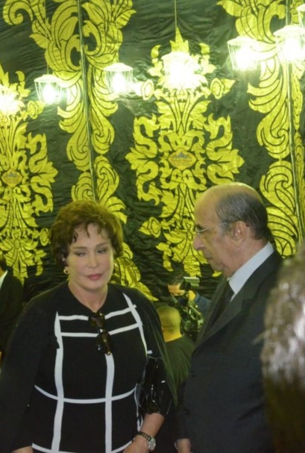 لبلبة في عزاء حمدي قنديل