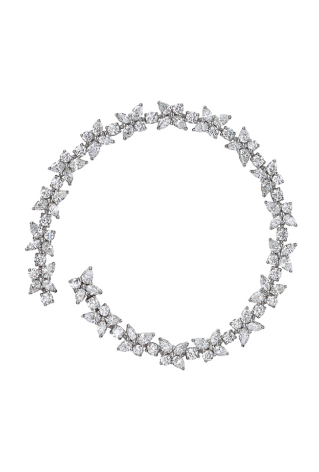 خاتم Tiffany Victoria alternating من البلاتينوم والماس