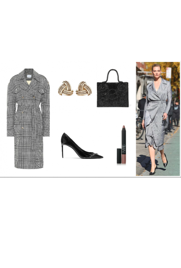 اطلالة راقية وأنيقة باللون الرمادي الكلاسيكي