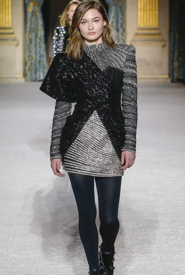 Alberta Ferretti فستان قصير براق من