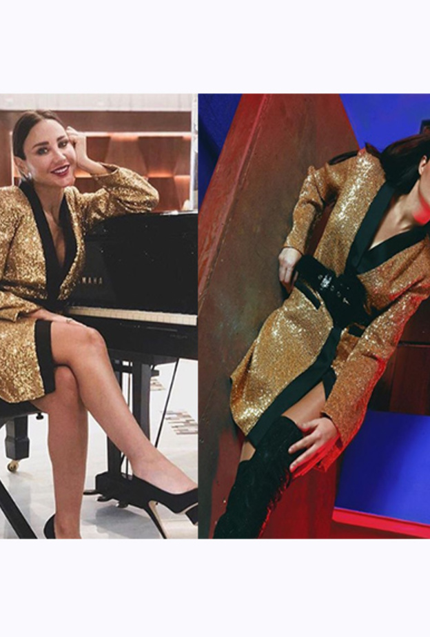 سيرين عبد النور وغنى غندور في نفس التصميم فعلى من بدا أجمل