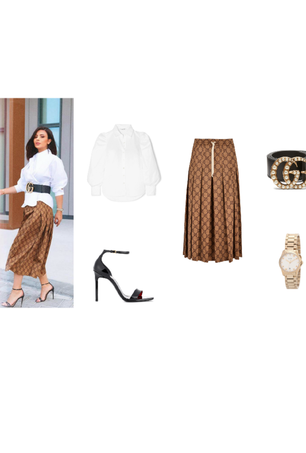  اطلالة عصرية في التنورة الميدي بأسلوب ديما الأسدي