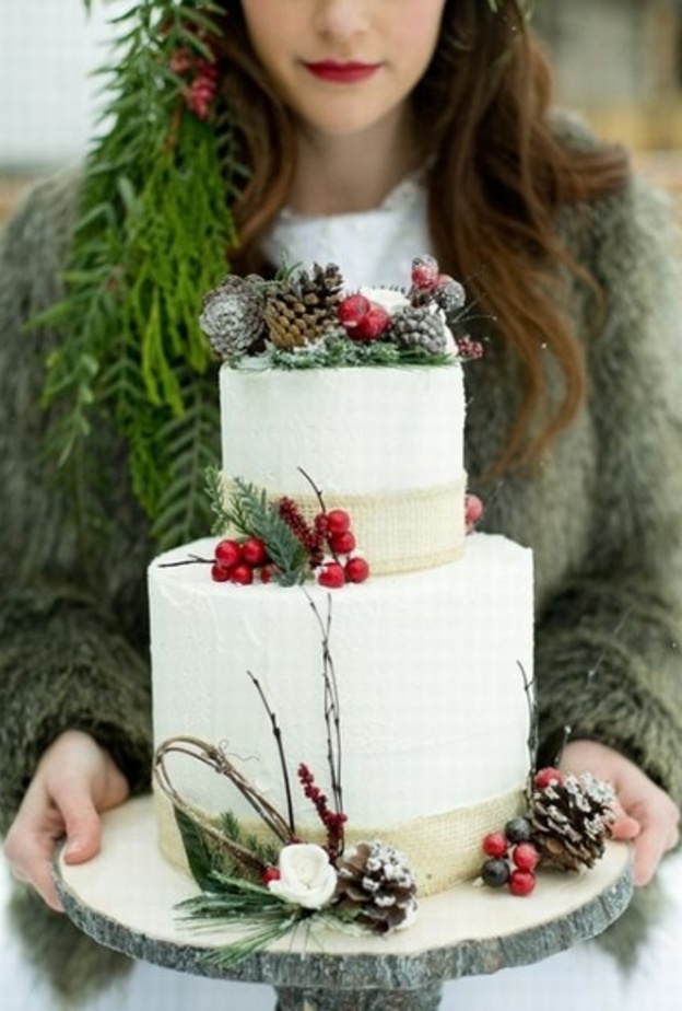 كعكة الزفاف Snowflake