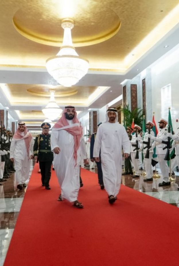 الشيخ محمد بن زايد والأمير محمد بن سلمان في الإمارات 