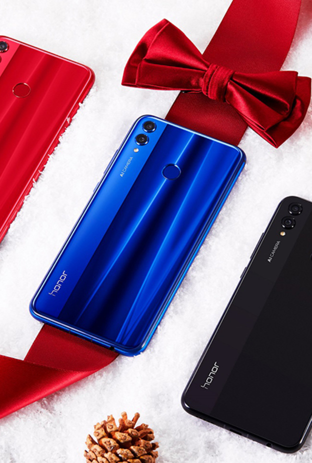 Honor 8X هاتف جديد باللون الأحمر .. للاحتفال بموسم الأعياد
