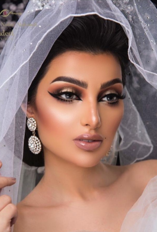 مكياج عروس من الميك أب ارتست نادية الغامدي