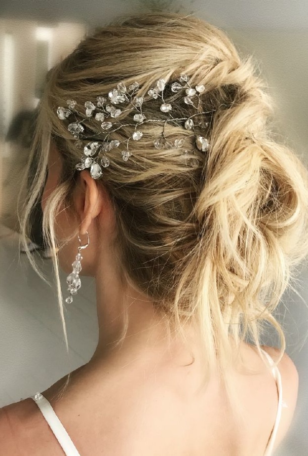 تسريحات شعر مرفوعه للعروس