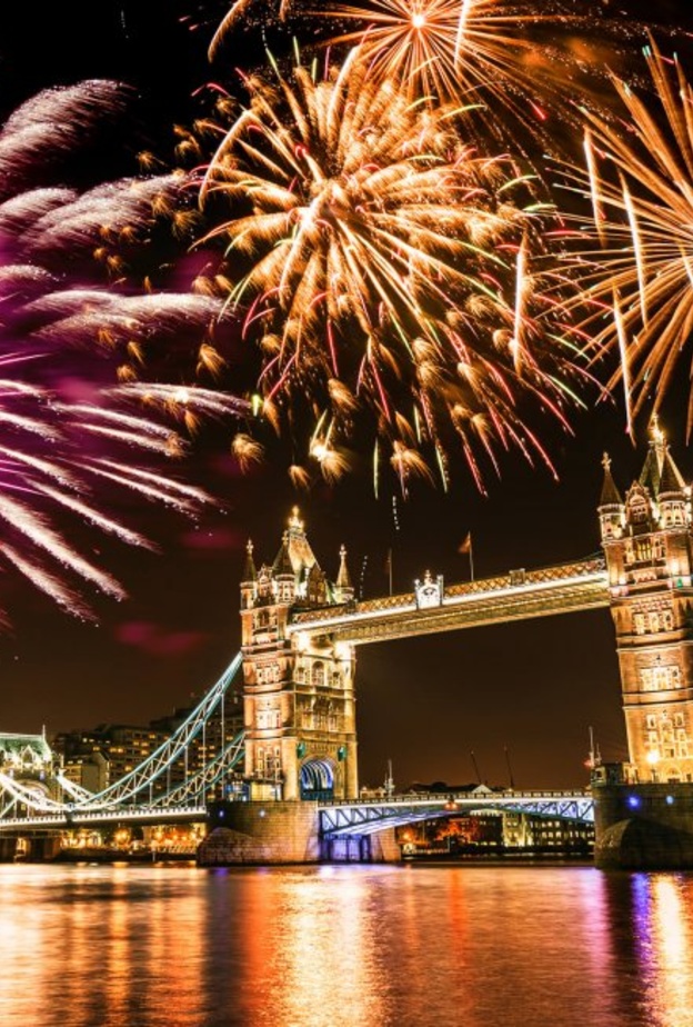 الزينات المضيئة في لندن