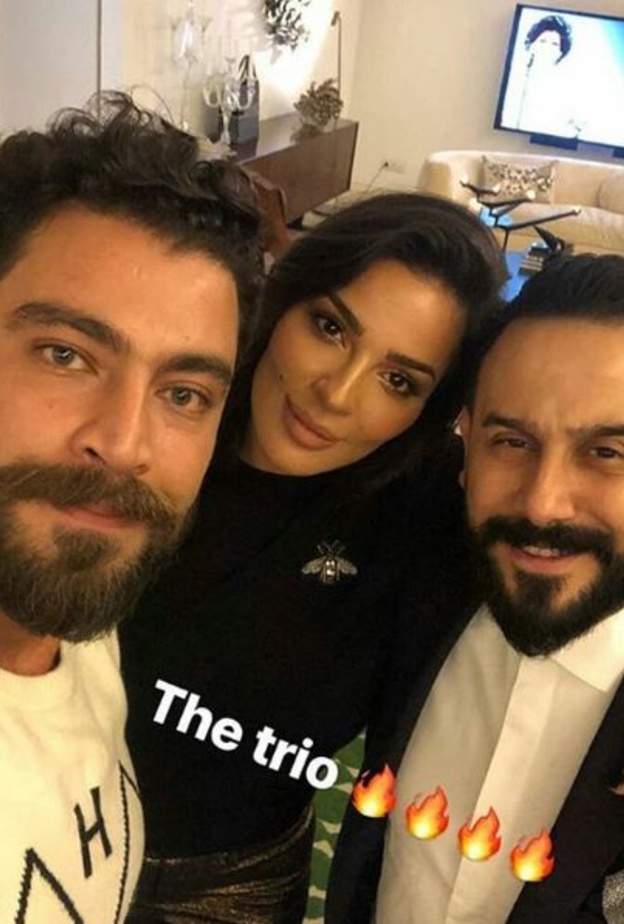 نادين نجيم باجواء مرحة مع قصي خولي ومعتصم النار