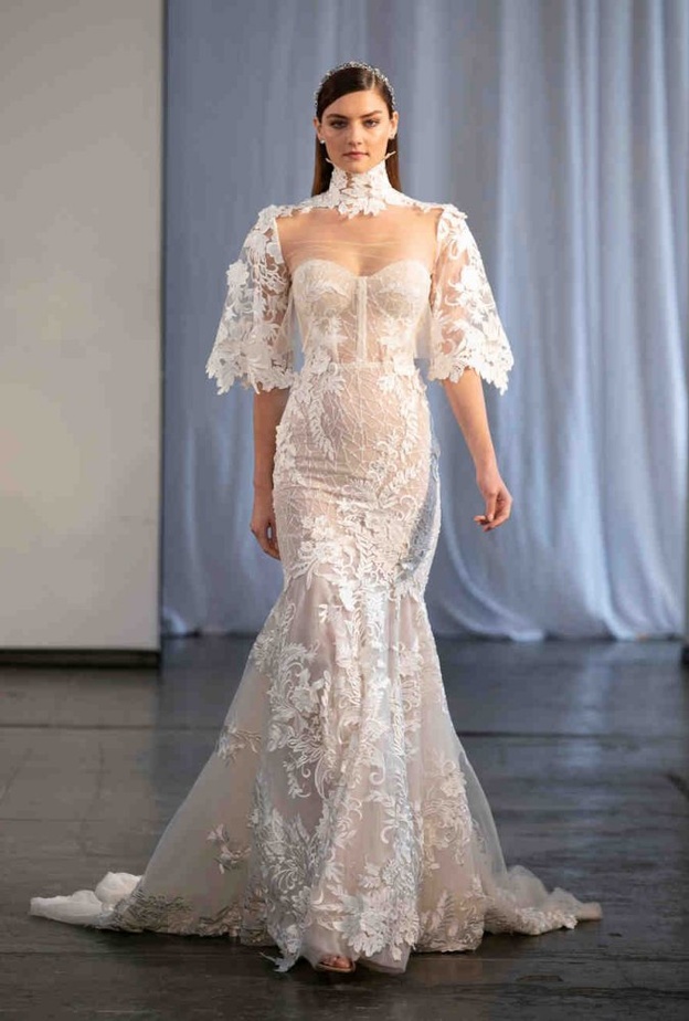 موديلات فساتين زفاف بأكمام الجرس من مجموعة Temperley London لخريف 2019